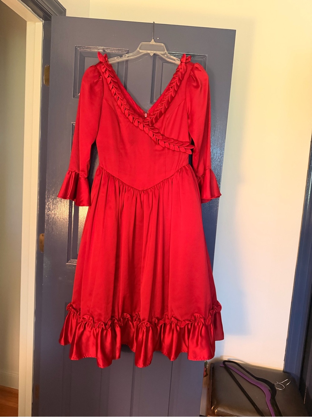 La Femme en Noir Mina dress red L